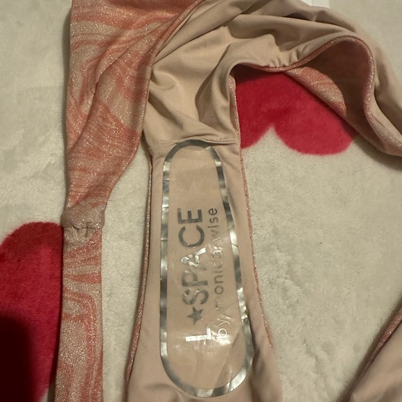 L*Space Shimmer Lizzie Bikini Top & Camacho Bikini Bottom Set All Swirled Up NWT - Picture 8 of 8